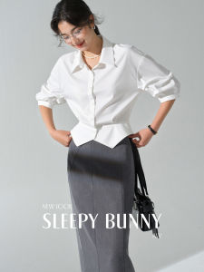 Slimming French Design Shirt ¾ Sleeve