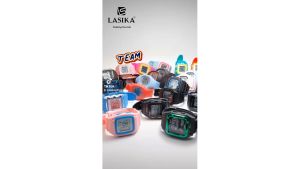 [ANTI AIR] Jam Tangan Digital LASIKA 7124 Bentuk Persegi | Jam Tangan Anak Remaja Material Rubber