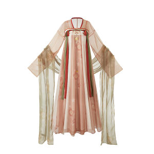 Original Tang Dynasty Green Hanfu Womens Style Spring Summer Wind Break Skirt Chest Length Ancient Costume Top Bottom Set