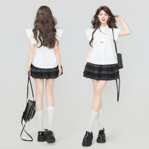 Keiko | Áo Blouse Nữ Phong Cách Pháp Tay Voan Elegance Trắng