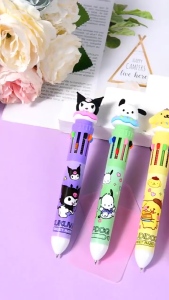 Cartoon Pet Gel Pen Black Ink 0.38MM School Supplies Stationery Office Black Signature Pen