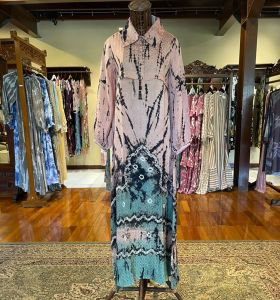 Daisy Dress Tenun Viscos by Dian Pelangi LIMITED EDITION Busana Muslim Baju Maxi Gamis Abaya Kaftan Gaun Outfit Pesta Pernikahan Kondangan Casual Formal Wanita Hijaber Cantik Anggun Modis Modern Elegan Mewah Model Korea Terbaru Motif Jumputan Kekinian