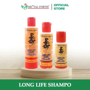 METAL FORTIS Shampo Metal 200 / 100 / 60 ML Hair Nourishing Long Life Shampoo Pembersih Dan Penumbuh Rambut MET Orange
