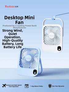 Yoobao | Quạt Bàn Di Động Im Lặng Sạc USB