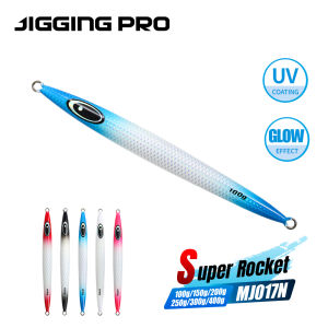 JIGGING PRO 100g 150g 200g 250g 300g 400g Deep Sea Metal Jig High Pitch Vertical Jigging Lure Full Luminous Body Jigs