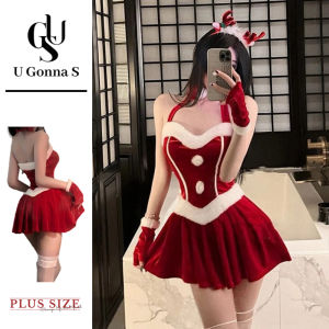U Gonna S Christmas Sleepwear for Women Dress Red Sleeveless Push Up Lingerie Nightwear Fashion 2025 New Design Elastic Party Christmas Gift