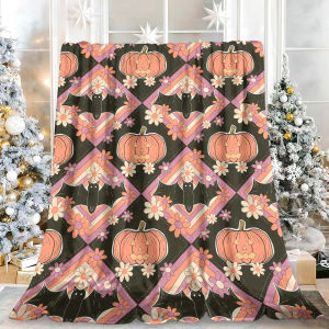 Beast Kingdom | Teal William Morris Large Floral Flannel Blanket Soft Fuzzy Plush Cozy Warm Throw for Sofa Bed Couch Home Decor