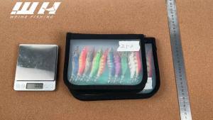 Weihe FISHING | WEIHE10pcs/bag Luminous Wood Shrimp Combo Hard Fishing Lure Set 3 Sizes Squid Hook Fishing Lure Kit