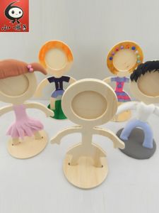 Creative DIY Wood Art Photo Frame Stand Childrens Craft Workshop for Boys And Girls White Mold Coloring Kindergarten