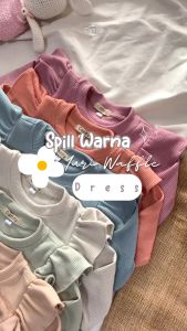 Dress Anak Perempuan (2-5 thn) Yuri Waffle Dress By Mysha Kids Muslimah