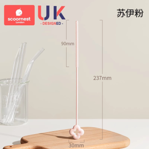 แปรงล้างขวดนมแบบยาวพิเศษสำหรับลูกแก้วและกระบอกดีไซน์เก๋ไก๋สำหรับใช้ในครัวเรือน