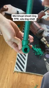 BỘ MŨI KHOAN XOẮN SỬA ỐNG NƯỚC PPR MŨI KHOÉT ống NHIỆT bị gãy cho ống đường kính 20mm 25mm 32mm