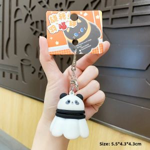 Rotatable Capybara Badminton Keychain Bag Ornament 2025 New Childrens Bookbag Hanging Decoration Chain Gift