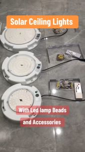 Yeestar Solar automatic ceiling light set 100W 200W 300W with adjustable brightness and timer