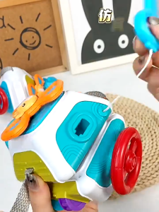 Baby Busy Board Cube Montessori Sensory Toy 10‑in‑1 with Learning Activities for Toddlers Decahedron Motion Ball for Babies Brain-Boosting Toy Early Education Toy Fine Motor Skill Travel Toy
