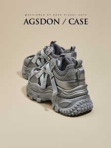 Agsdon Womens Sport Shoes Thick Bottom Dad Sneakers Breathable Casual Summer Increase Height Leisure Fashion Cross Buckle