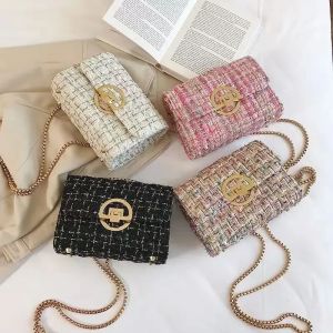 New Woven Tweed Bag Womens Cумка Luxury Designer Handbag High Quality Replicas Brand Y2K Purse for Ladies and Girl Shop