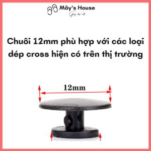 Bộ 14  Sticker Charm 3D chủ đề I Love U DIY nhựa cứng gắn Dép Sục Cá Sấu