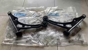 SAYAP BAWAH LOWER ARM ASSY WITH BALL BOLL BULL JOINT DAN BUSH BUSHING SUZUKI AERIO 2002 2003 2004 KANAN KIRI HARGA SATUAN MERK BENSCO MADE IN GERMANY