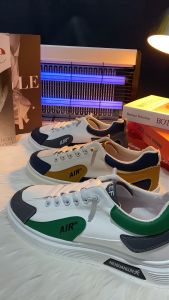 Sepatu Sneakers Hashiyoto Tali Karet Casual Santai Import Korea Slip On Style
