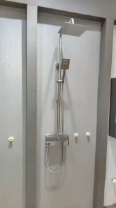 Bộ sen cây tắm đứng Nóng Lạnh inox 304 Lệch Thân Lõi Đúc nước mạnh