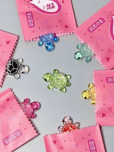 New Flash Cute Size Resin Luminous Turtle DIY Accessories Surprise Bag Turtle Accessories Desktop Small Ornaments Gift Decor