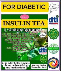 INSULIN TEA (PURE INSULIN)GOOD FOR DIABETIC 30 TEA BAGS