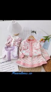 SSP22 - Setelan Set Anak Cewek Rajutan Knit Tebal Premium Sweater Lengan Panjang dan Rok