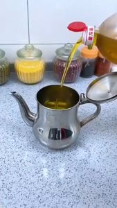 TEKO SARINGAN MINYAK ANGSA / TEKO SERBAGUNA KECIL / TEKO OIL POT MINI SARINGAN 800ML