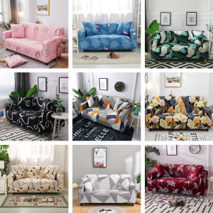 1/2/3/4 Seater Elastic Sofa Cover Printed Seat Cover Stretchable Slipcover Sofa Chair Protection Dustproof Modern Decor for Living Room Regular Sectional Corner L-shape Sofa