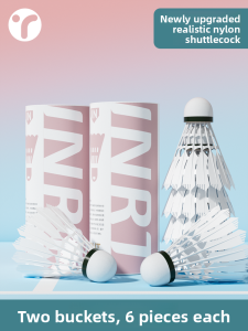 INRT | Durable Plastic Badminton Shuttlecock for Professional Training