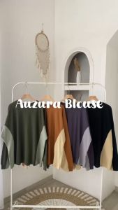 AUZURA BLOUSE - FLOTTILICIOUS / Atasan Wanita Kaos Combad 24s Adem Oversize Jumbo Termurah Casual Outfit Cewek