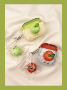  Style Red Plaid 3D  Airpods4 Protective Case Wireless Bluetooth Compatible with  pro Earphones Second Generation