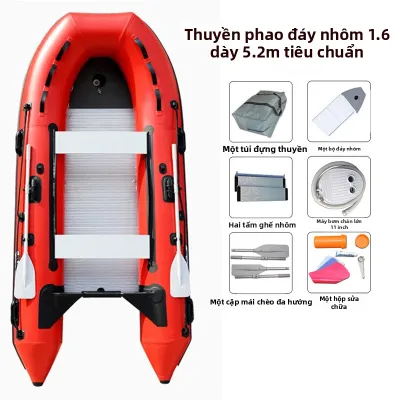 SHENGJIE | Thuyền Hơi Dày Cho 3 Người Đi Cá