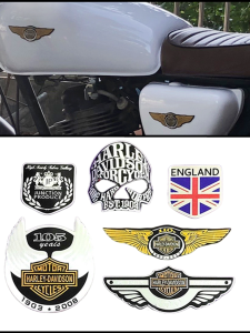 Harley Motorcycle Decal Metal Tank Sticker Custom Paint Graphics Biker Skull Decorative Vinyl Wrap Bike Accessories