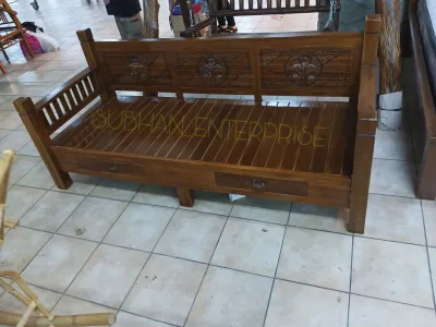 DAY BED KAYU JATI INDONESIA ORIGINAL JEPARA