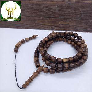 tasbih kayu kalimosodo asli dan original motif Marjan Fs017