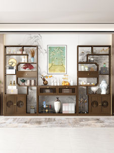 TUOJUE | Modern Chinese Style Tea Set Display Shelf