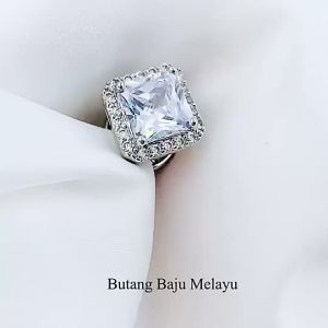Elegant Brooch Eksklusif Butang Baju Melayu Nikah Batu Zircon [Free ] Button Cubic Zirconia Muslimin BTCZ52