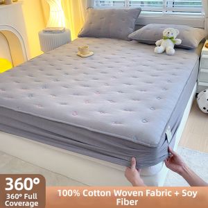 BEIPIN | Antibacterial Quilted Cotton Mattress Protector