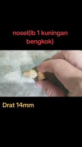 Nozzle Sprayer Nozel Spuyer Kuningan Kabut Embun Halus 1 Mata LUBANG bengkok