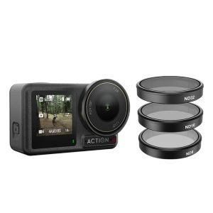 TELESIN CPL ND8 ND16 ND32 Lens Filter Set for DJI OSMO Action 5 4 3 Accessories  Aluminium Alloy Frame for DJI Action Action Camera Accessories