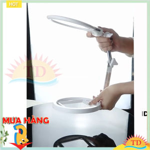 Kính lúp để bàn có thước đo có đèn Led MG3B-1A thấu kính lớn 13cm dễ quan sát sửa chữa xoi da v.v..