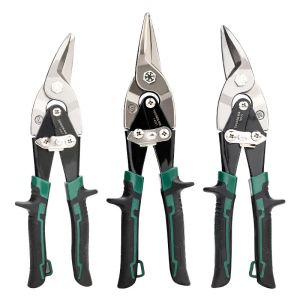 10 Inch Industrial Tin Snips Cuts Stainless Steel Sheet Metal Galvanized Iron with Compound Leverage for Heavy Duty Work