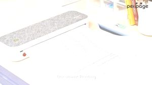 GZQIANJI PeriPage A4 Continuous Thermal Printer Wireless Printer PDF Webpage Contract Picture Printers Thermal Paper No Need Ink or Toner