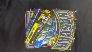 T-Shirt Kaos Vintage Mobil NASCAR Bahan 24s
