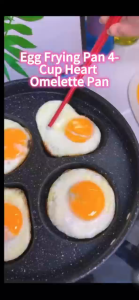 (Breakfast first choice) Heart-shaped omelette maker egg pan non-stick pancake pan frying pan suitab
