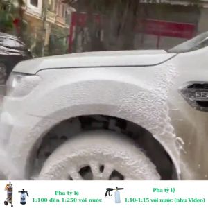 Bio 45 - 5 lít tặng kèm bình phun bọt tuyết 2 lít - Dung dịch rửa xe không chạm - Nước rửa xe bọt tuyết - Ekokemika