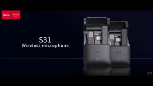 Microphone thu âm không dây Hoco S31 cổng USB type C / Lightning cài áo + Hoco S19 ENC / E56 Bluetooth 5.0 chính hãng chất lượng cao - Tai nghe móc tai giảm ồn cho điện thoại iPhone iPad - quay video học online livestream