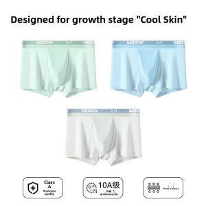 Miiow | Ice Silk Teenage Underwear Breathable Mesh Lightweight Summer Shorts For Junior And High School Students Comfortable Cotton Blend